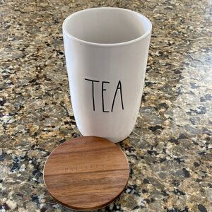 Rae Dunn tea canister